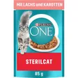 Purina One Spécial Chat Stérilisé au saumon et carottes
