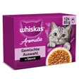 Whiskas Nourriture humide pour chat adulte, Multipack, 1+ Sélection variée, en sauce