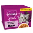 Whiskas Nourriture humide pour chat adulte, Multipack, 1+ Sélection mixte, en sauce