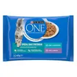 Purina One Sachets pour Chat d'Intérieur au Veau et au Thon