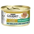 Gourmet Gold Les Mousselines Lieu noir et carottes