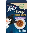 Purina Soup Tender Strips Soupe Boeuf, poulet, thon