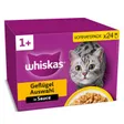 Whiskas pack de réserve 1+ sélection de volailles en sauce