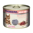 Premiere Meat Menu pour chatons Boeuf et coeurs de dinde