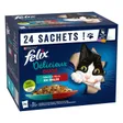Felix Nourriture Humide Chat Délicieux Duos en Gelée Sélection Mixte Pack mix 2