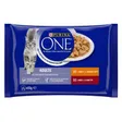 Purina One Sachets pour Chat Adulte au Boeuf et au Poulet