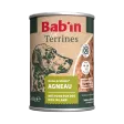 Bab'in Terrine pour chien - agneau - haute digestibilité - garantie sans céréales ni gluten - mono-protéine animale agneau