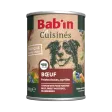 Bab'in Terrine cuisinée pour chien - boeuf - haute digestibilité - fruits et légumes soigneusement sélectionnés - texture brute
