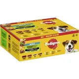 Nourriture humide pour chien adulte, Multipack, Sélection mixte avec légumes, en sauce