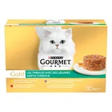 GOLD Nourrriture Humide Chat Timbales Multi Variétés avec des légumes