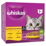 Sachets fraîcheur Les Festins à la Volaille en sauce 4 variétés pour chat adulte