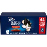 Nourriture humide pour chat Sensations en gelée et mix de variétés Variété de saveurs du pays