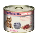 Meat Menu pour chatons Boeuf et coeurs de dinde