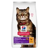 Croquettes pour chat Science Plan, adulte, Sensitive Stomach & Skin, au poulet