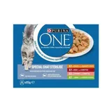 Sachets pour Chat Stérilisé au Boeuf, au Poulet, au Saumon et à la Dinde