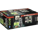 Multipack Mega-Pack Kitten en sauce Fine variété au saumon, au poulet MSC