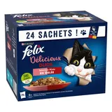 Nourriture Humide Chat Délicieux Duos en Gelée Sélection Mixte Pack mix 1