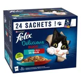 Nourriture Humide Chat Délicieux Duos en Gelée Sélection Mixte Pack mix 2