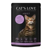 Amour de Chat Nourriture Humide Chat Adulte en Gelée Saumon et poulet