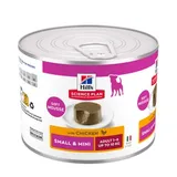 Science Plan alimentation humide pour chien, Small & Mini Adult, mousse au poulet Avec du poulet