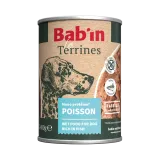 Terrine pour chien - poisson- haute digestibilité - garantie sans céréales ni gluten - mono-protéine animale poisson