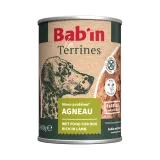 Terrine pour chien - agneau - haute digestibilité - garantie sans céréales ni gluten - mono-protéine animale agneau