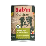 Terrine cuisinée pour chien - agneau - haute digestibilité - fruits et légumes soigneusement sélectionnés - texture brute