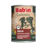 Terrine cuisinée pour chien - boeuf - haute digestibilité - fruits et légumes soigneusement sélectionnés - texture brute